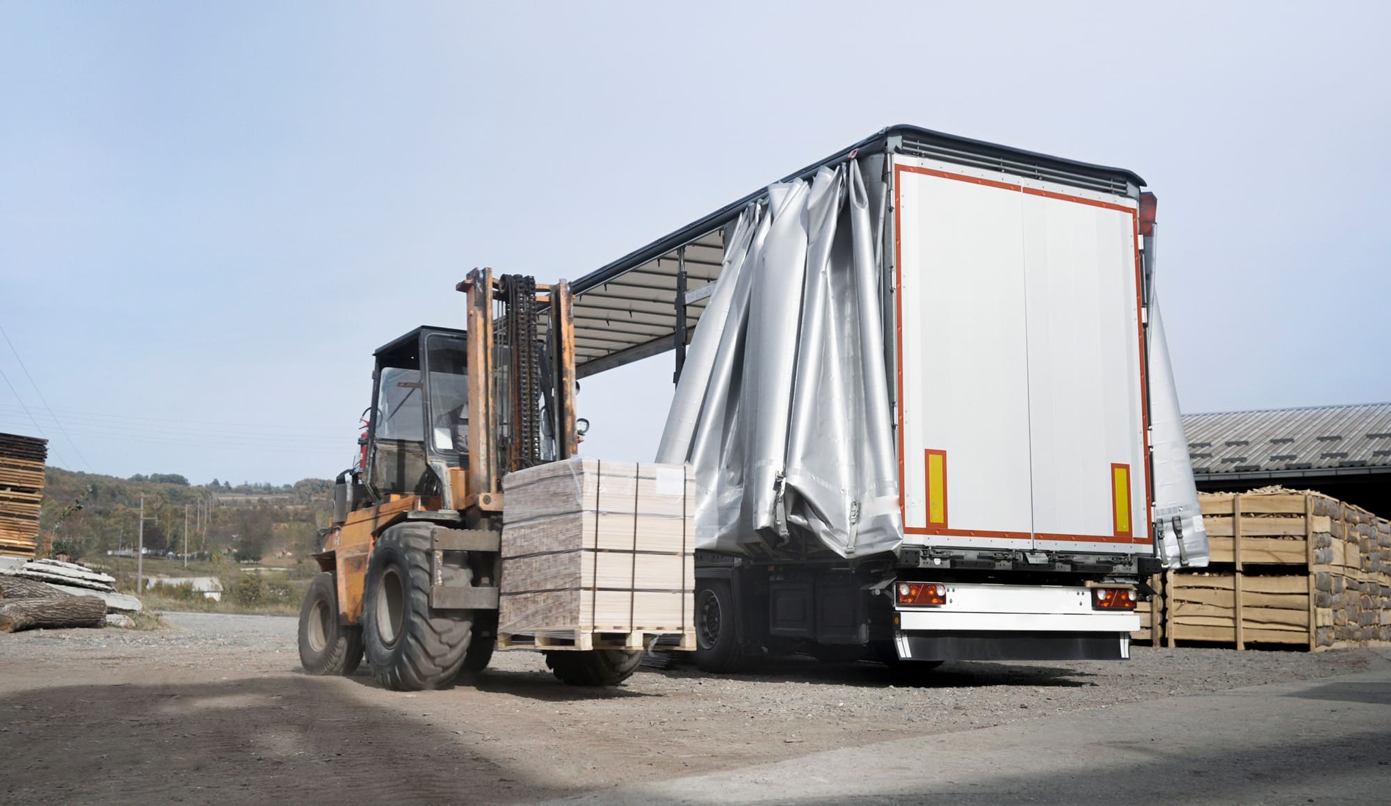 Half Loaded Truck - LTL Freight